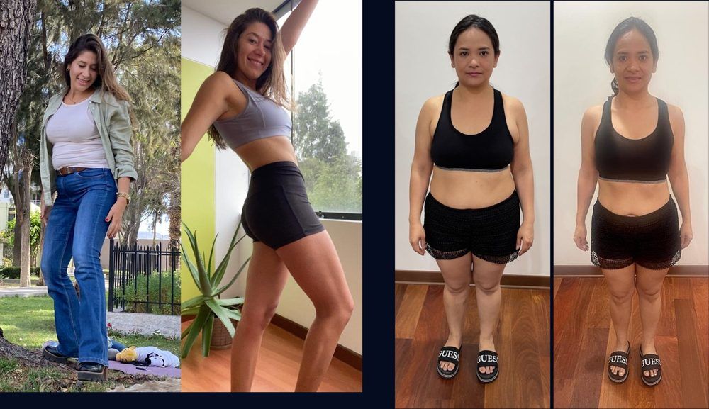María y Jennifer, antes y después
